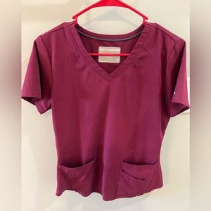 Size small purple scrub top